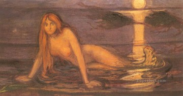 150の主題の芸術作品 Painting - エドヴァルド・ムンク 海から来た貴婦人 エドヴァルド・ムンク 表現主義
